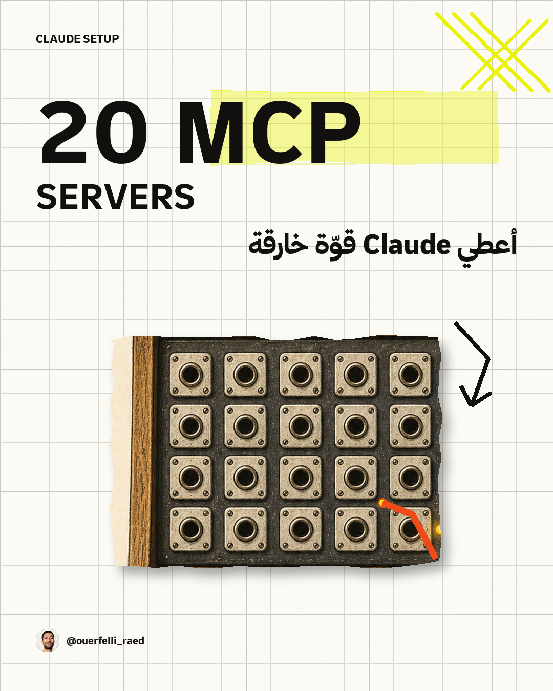 Cover présentant 20 serveurs MCP utiles pour Claude